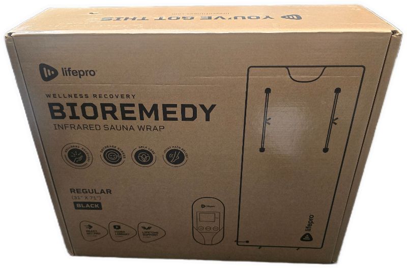 Photo 1 of LifePro BioRemedy Plus Far Infrared Sauna Blanket with Detox Wrap – Dual-Layer Carbon Fiber Heating Foldable Home Sauna Blanket – Adjustable Temp (86–158°F) & 20–60 Min Timer For Relaxation & Wellness
