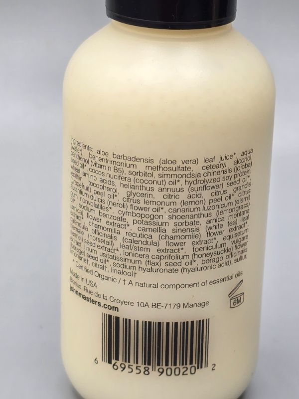 Photo 1 of John Masters Organics Travel Shampoo And Detangler Primrose Shampoo For Dry Hair Organic Citrus & Neroli Intensive Detangler New