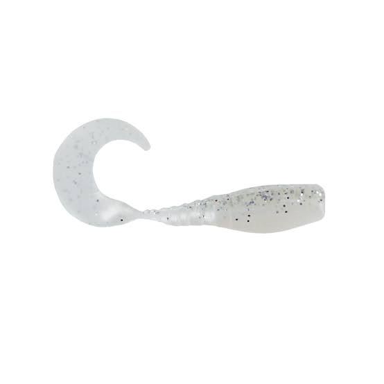 Photo 1 of 2" curly tall cpr miner silver glitter pearl