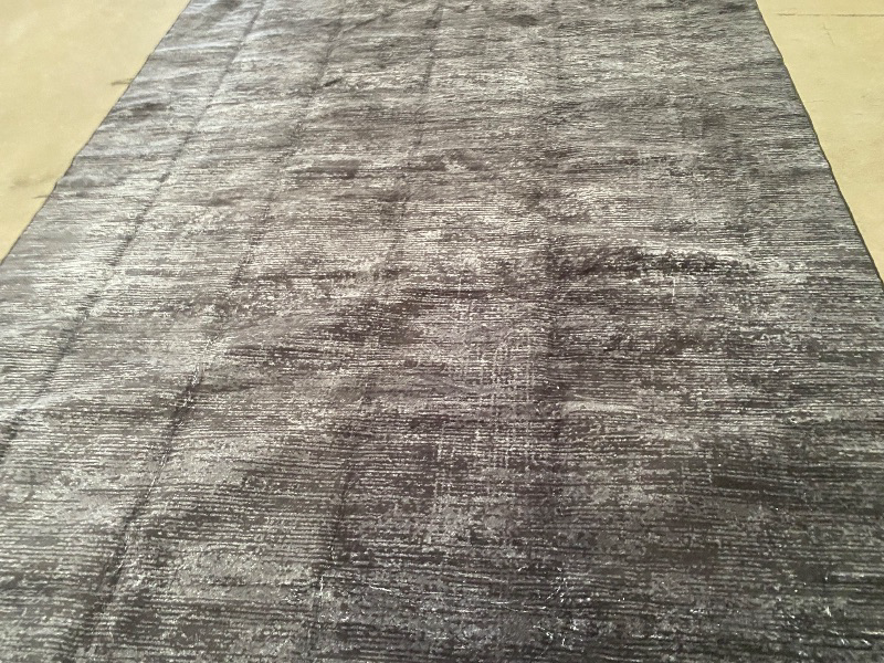 Photo 1 of 8x9.9 Washable Rug for Living Room Non-Slip Modern Abstract Area Rug Stain Resistant Large Bedroom Rug Contemporary Accent Throw Floor Carpet Solid Rug for Dining Room Home Decor, Dark Grey