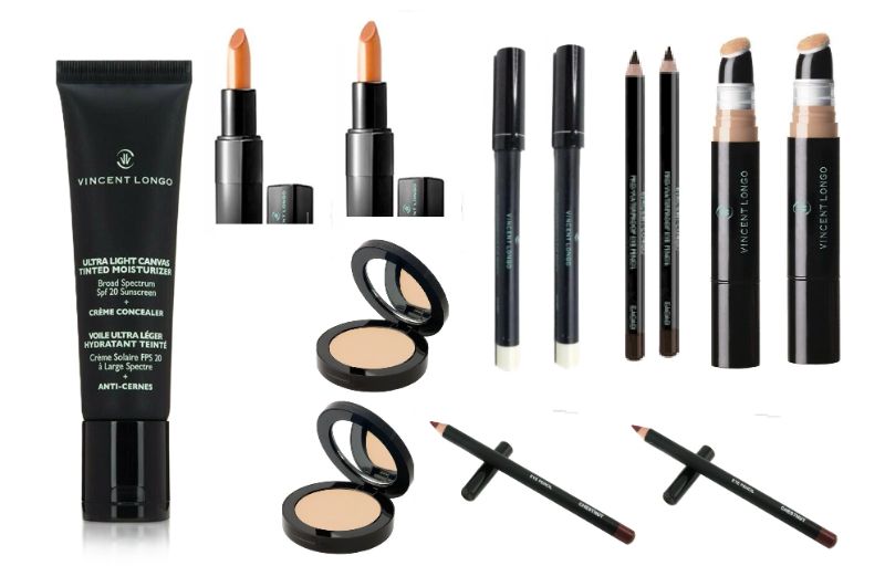 View 1 of 12 Pc Variety Vincent Longo Makeup - Moisturizer - Lipstick - 3 Types Of Liner - 2 Types Of Concealer - Non Refundable