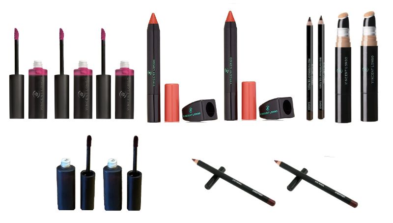 Photo 1 of 13pc Variety Vincent Longo Makeup - 2 Type Lip & Cheek Stains - 2 Types Of Liner - Concealer - Lip Crayon