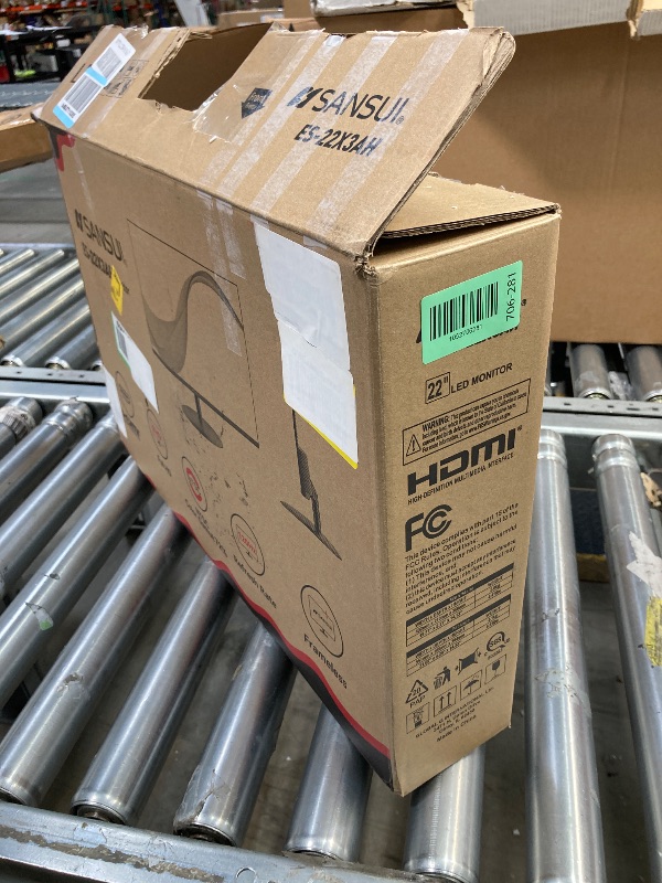 Photo 1 of **PARTS ONLY/NO REFUNDS NO RETURNS***SANSUI 22 Inch 120Hz Monitor, FHD Computer Monitor 4000:1 Contrast Ratio with Adaptive Sync, HDR 100% sRGB, HDMI x 2, VESA Mount, Eye Care for Home/Office (ES-22X3AH, One HDMI Cable Included).