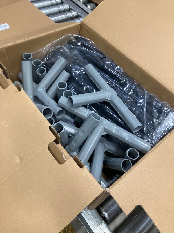 Photo 1 of **MISSING PARTS/POLES AND CONNECTORS ONLY***Fshibila 74" ×50" Large Baby Playpen, Baby Playard for Babies and Toddlers, Baby Fence Play Pens for Indoor & Outdoor, Sturdy Safety Play Yard with Soft Breathable Mesh, Anti-Fall, Grey