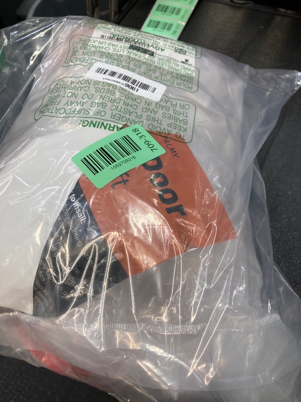 Photo 1 of (2-Pack) 4 ft x 7 ft Plastic Zipper Door Dust Protector (Red Zippers) - Heavy-Duty Plastic Sheeting with Zipper Door Dust Protection - Easy to Install and Remove - Includes 3 cm x 10 m Gaffer Tape