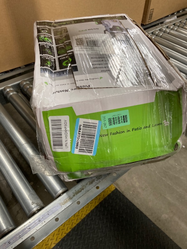 Photo 1 of ***MISSING PARTS -SELLING AS IS*** Pressure Washer, Power Washer with Foam Cannon High Pressure Washer for Cars, Fences, Patios, Decks, Patios and Driveway Powerwasher ***BOX RIPPED/TORN ***