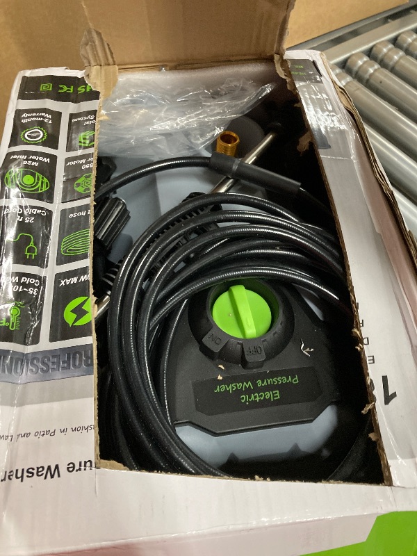 Photo 1 of ***MISSING PARTS -SELLING AS IS*** Pressure Washer, Power Washer with Foam Cannon High Pressure Washer for Cars, Fences, Patios, Decks, Patios and Driveway Powerwasher ***BOX RIPPED/TORN ***