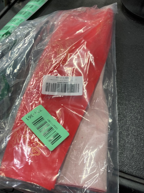 Photo 1 of  PCS Red Blank Fu Character Xuan Paper Red Dou Fang Xuan Paper Square Fu Character Paper for Spring Festival Chinese New Year Decorations (????)