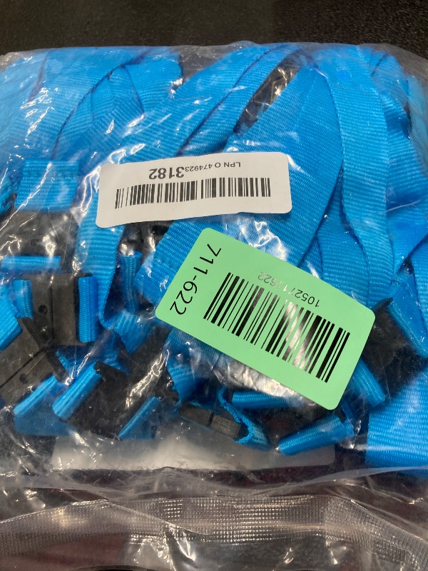 Photo 1 of -Pack Sky Blue Breakaway Lanyards with Waterproof Badge Holders, Polyester Neck Straps for ID Cards, Events, Office, and Schools
