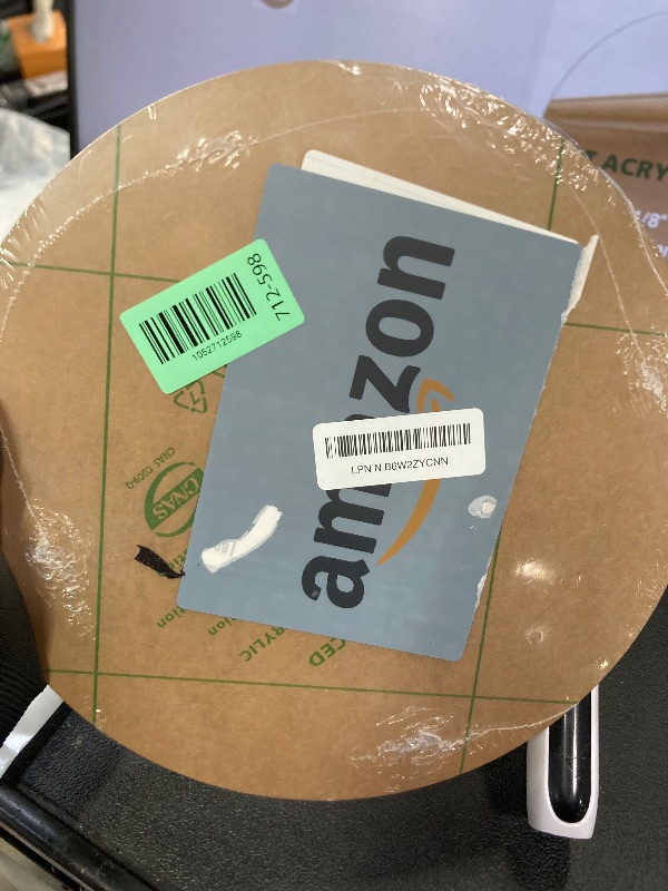 Photo 1 of 1 Pieces 1/4" Round Plexiglass Sheet, 11 Inch Diameter Clear Acrylic Circle, Round Cake Disk Acrylic Sheet, Plexiglass Table Top, Acrylic Backdrop