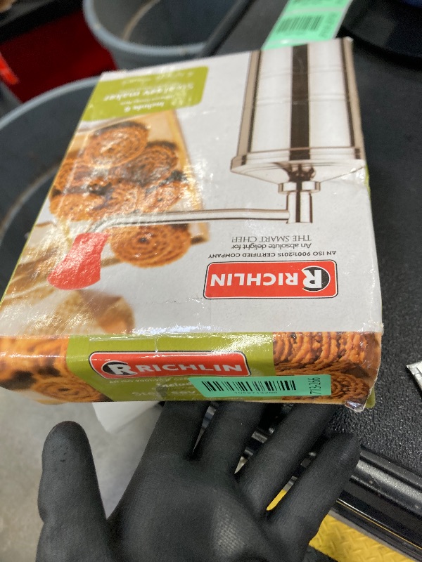 Photo 1 of ***Rusted***Tanish Trading Stainless Steel Sev Sanch Maker,Pasta Maker, Stainless Steel Namkeen Bhujiya Sevaiya Sev Chakli Gathiya Sancha Murukku Grater Cookies Maker with 6 Jalis (silver)