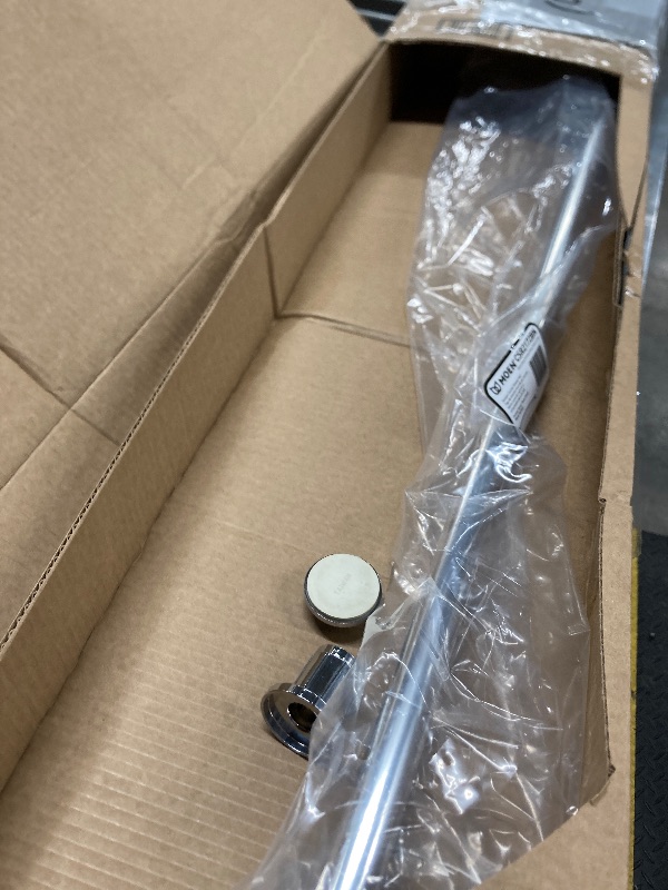 Photo 1 of **Missing parts
Moen Curved Adjustable Spring Tension No Drill Shower Curtain Rod for Bathroom, Brushed Nickel Finish, CSR2172BN