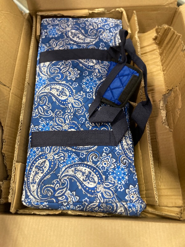 Photo 1 of **Racks are broken, PARTS ONLY/DAMAGED PARTS**GUSTARIA American Mahjong Game Set, 166 Quality White Tiles, 4 All-in-One Color Rack/Pushers, Mahjong Tile Set with Blue Printed Carrying Bag
