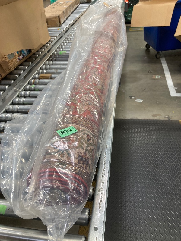 Photo 1 of ***DISTRESSED*** Loloi Layla Collection LAY-05 Ocean/Multi 7'-6" x 9'-6" .13" Thick Area Rug, Soft, Durable, Vintage Inspired, Distressed, Low Pile, Non-Shedding, Easy Clean, Printed, Living Room Rug