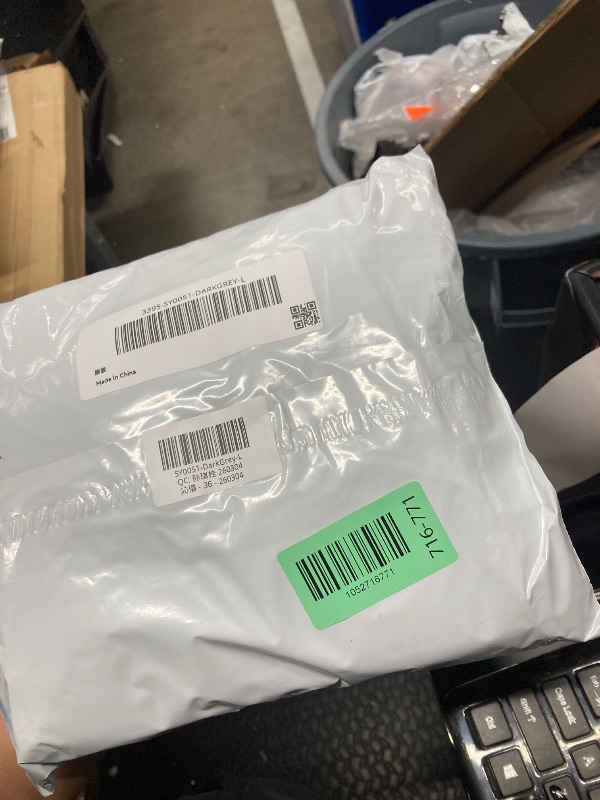 Photo 1 of dark grey Womens Linen Pants large