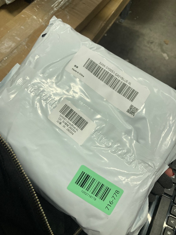 Photo 1 of  grey  blue Womens Linen Pants XL