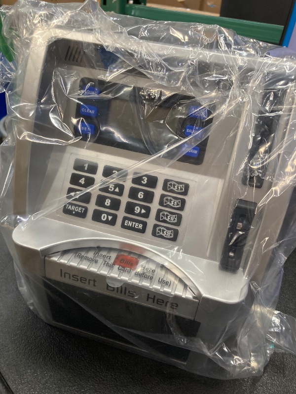 Photo 1 of ***MISSING CARD***Fishboy ATM Piggy Bank for Kids with Power-Off Memory and Debit Card for Real Money, Onekey Shutdown, Coin Recognition, Target Setting, Bill Feeder, Balance Calculator, Savings Machine Box