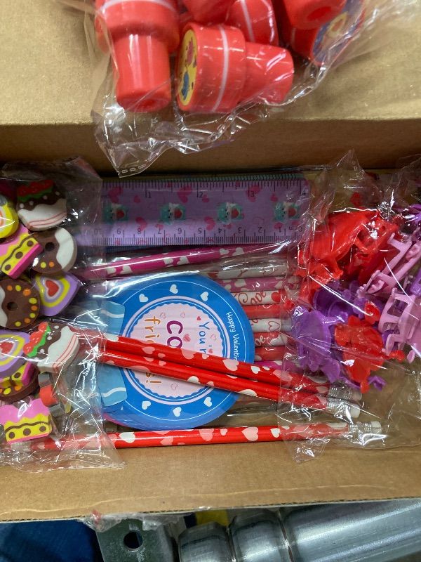Photo 1 of ***MISSING PIECES SELLING AS INCOMPLETE*** KPHNGB Valentines Day Gifts for Kids, Bulk School Classroom Valentines Stationery, Valentines Goodie Bags Stuffers, Valentines Cards for Kids Party Favors Exchange