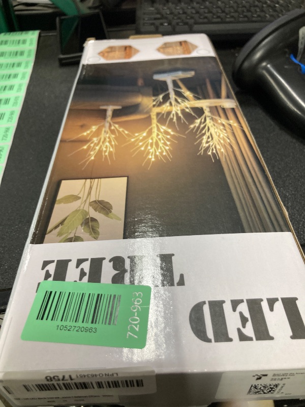 Photo 1 of 144 LED Artificial Lamp with Timer, DIY Birch Tree with Lights, USB/Battery Powered, Fairy Light Spirit Tree for Table Home Wedding Bedroom Christmas (Warm White)