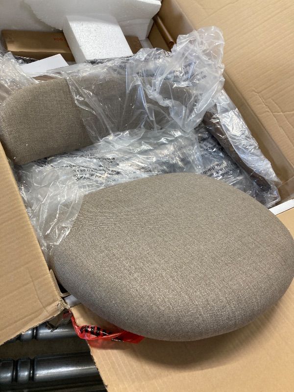 Photo 1 of **MISSING PARTS***COLAMY — Counter-Height Bar Stools, Upholstered Stools with Backrests, Mid-Century Modern Style with Wooden Legs for Kitchen Island, Bar, or Dining Room — Camel