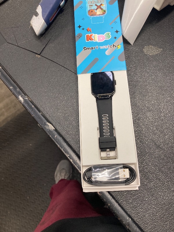 Photo 1 of 1.85" Kids Watch, AI(Translation/Q&A/Watch Face/Image Recognition)Smartwatches with Heart Rate,Sleep Monitor,Video Music Pedometer,NO APP/Phone, Gifts for 3-12 Years old Boys Girls(Built-in AI, Black)