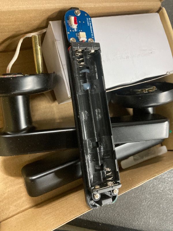 Photo 1 of ***MISSING PIECES -SELLING AS USED PARTS ONLY*** IRONZON Smart Door Lock with Fingerprint, App Code, Handle, Backup Key for Home, Hotel, Office, Apartment, Bedroom