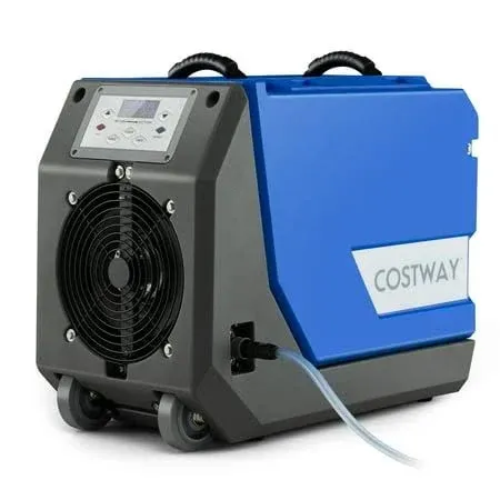 Photo 1 of ***THIS ITEM SOLD FOR PARTS ONLY * NON FUNCTIONAL***
Commercial Dehumidifier with Pump and Drain Hose, Blue/Grey***THIS ITEM SOLD FOR PARTS ONLY * NON FUNCTIONAL***