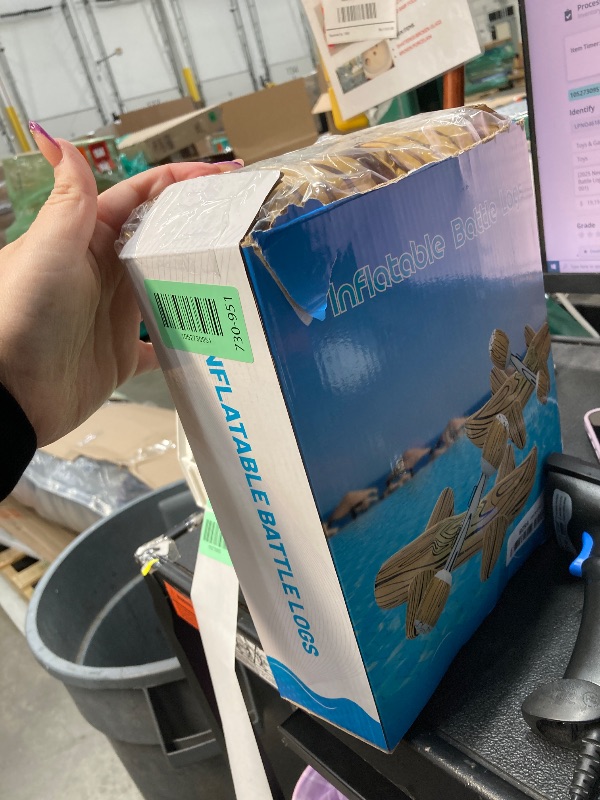 Photo 1 of [2025 New Version Patented] 4Pcs Pool Floats Inflatable Raft Pool Toys for Kids Ages 6-8-12, Battle Log Rafts Water Toys Kids, Swimming Pool Game Pool Party Outdoor for Family (Style-001)