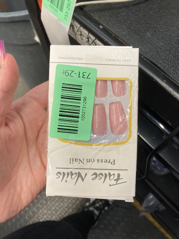 Photo 1 of ***** 2 pack***** KQueenest Dusty Pink Press on Nails Medium Almond, Gel Fake Nails Press on, Glue on Nails Medium Length, Neutral Stiletto Acrylic Nails, Reusable False Nail with UV Coating for Daily & Wedding 24 Pcs