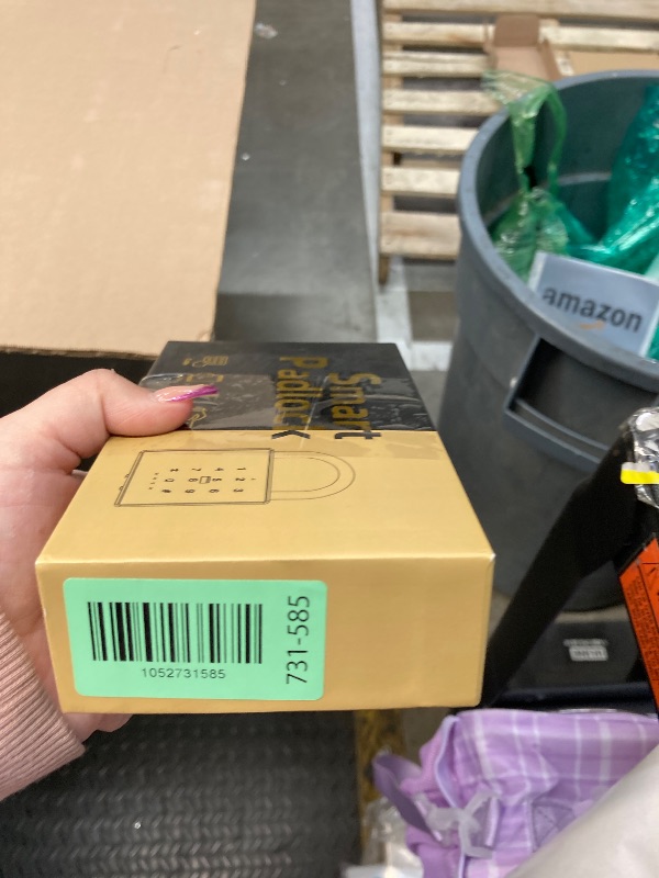 Photo 1 of ***Locked, unable to open***Pothunder Heavy Duty Smart Padlock, Gate Lock Padlock with Key Code and RFID, Outdoor Weatherproof Biometric Digital Lock for Gate, Sheds, Fence, Garage, Locker, Storage Unit***Locked, unable to open***