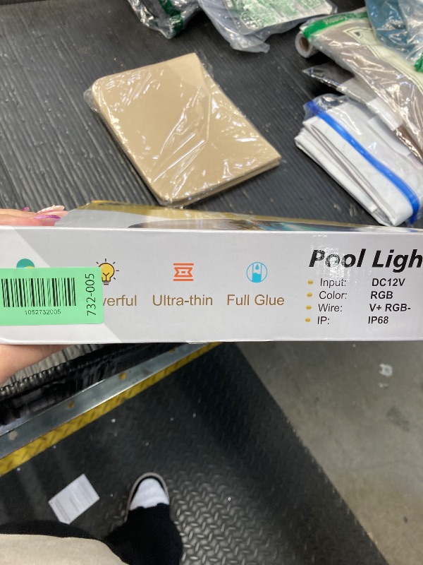 View 2 of **NO REMOTE***Goldlife P10 10“ 120W 12000LM RGB Pool Lights for Inground Pool Large Wet Niche, AC120V to DC12V, 50ft Cord, Underwater LED Lights with 1/2" NPT Thread, IP68 Swimming Pool Light