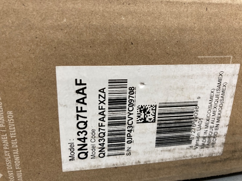 Photo 1 of ****** NO RETURN ****** NO REFUND****** ONLY FOR PARTS******* Samsung 43-Inch Class QLED Q7F Series Samsung Vision AI Smart TV (2025 Model, 43Q7F) Quantum HDR, Object Tracking Sound Lite, Q4 AI Gen1 Processor, 4K upscaling, Gaming Hub, Alexa Built-in