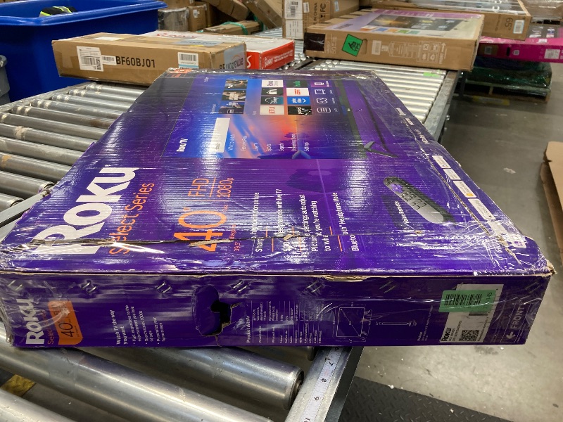 Photo 1 of ***** NO RETURN***** NO REFUND********* Roku Smart TV – 40-Inch Select Series, 1080p Full HD TV – Roku TV with Voice Remote – Flat Screen LED Television with Wi-Fi for Streaming Live Local News, Sports, Family Entertainment