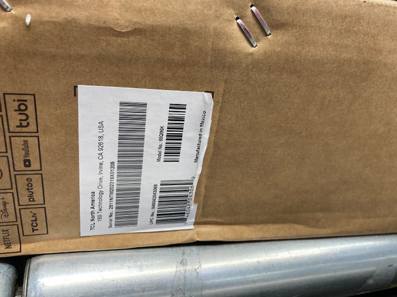 Photo 1 of ***** NO RETURN**** NO REFUND***** MISSING CABLE*****TCL 65 Inch Class QM6K Series | Mini LED QLED 4K HDR | 65QM6K, 2025 Model | 120HZ-144HZ High Brightness Smart Google TV Dolby Atmos Onkyo Audio | Voice Remote Alexa Gaming Streaming Television