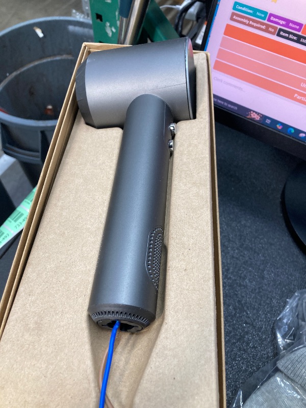 Photo 1 of ***DAMAGED -NON-FUNCTIONAL -CUT CORD -SELLING AS PARTS ONLY*** Dyson Supersonic™ Origin Hair Dryer, No Heat Damage, Styling Concentrator, Precision Styling Blow Dryer (Black/Nickel)