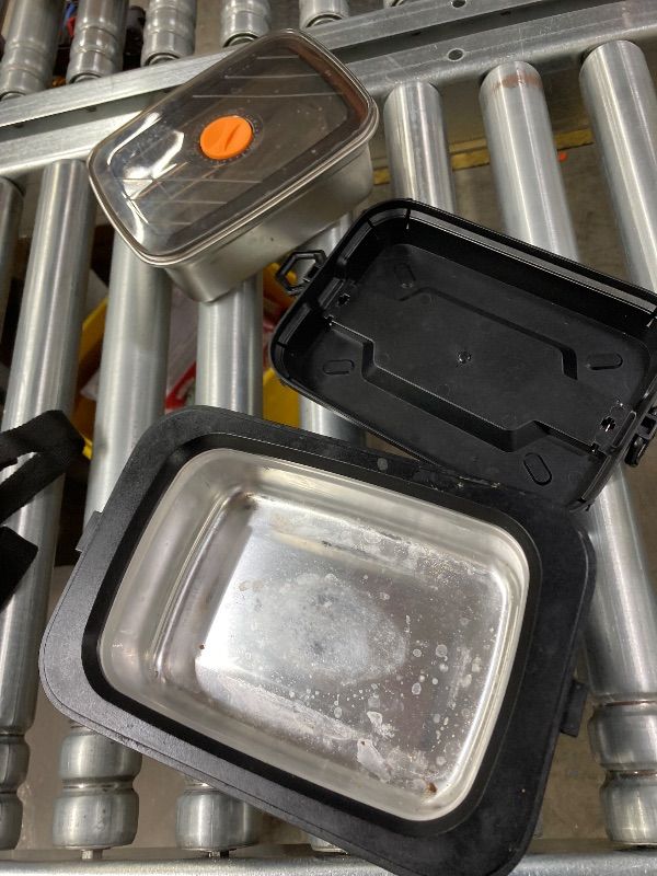 Photo 1 of ***USED, DAMAGED-SELLING AS IS*** VASG 2026 Upgraded Cordless Heated Lunch Box for Adults, XXL 5.1-Cup Electric Lunch Box with 360° Surround Rapid Heating, 12000mAh Portable Food Warmer with Timer, LCD Display for Office & Car