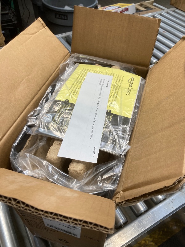 Photo 1 of **PARTS ONLY***Amazon Basics 6 Sheet High Security Micro-Cut Paper and Credit Card Shredder, P-4 Security Level, Easy to Empty, Black