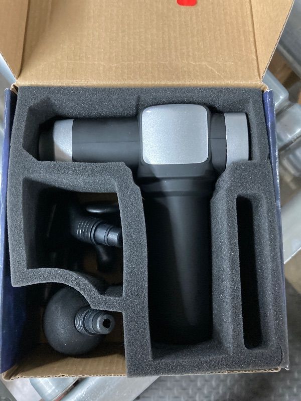 Photo 1 of **PARTS ONLY**CAMEFER Deep Tissue Massage Gun, Portable Percussion Muscle Massager with 30 Speeds & 6 Attachments, Handheld Electric Back & Neck Massager for Pain Relief