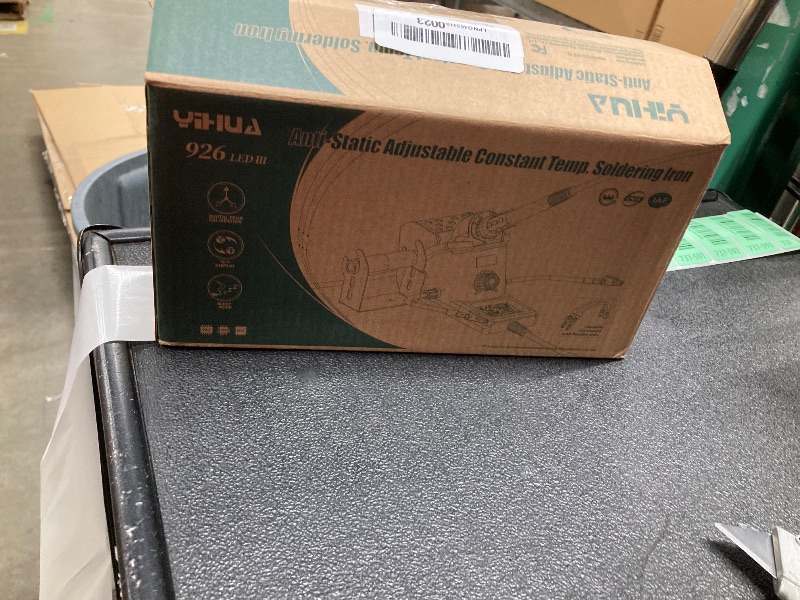 Photo 1 of ***DAMAGED-MISSING PARTS -SELLING AS IS*** YIHUA 926 III 60W Digital Display Soldering Iron Station Kit Lead-Free Solder, Solder Sucker, S/S Tweezers, °C/ºF Conversion, Auto Sleep & Calibration Support
