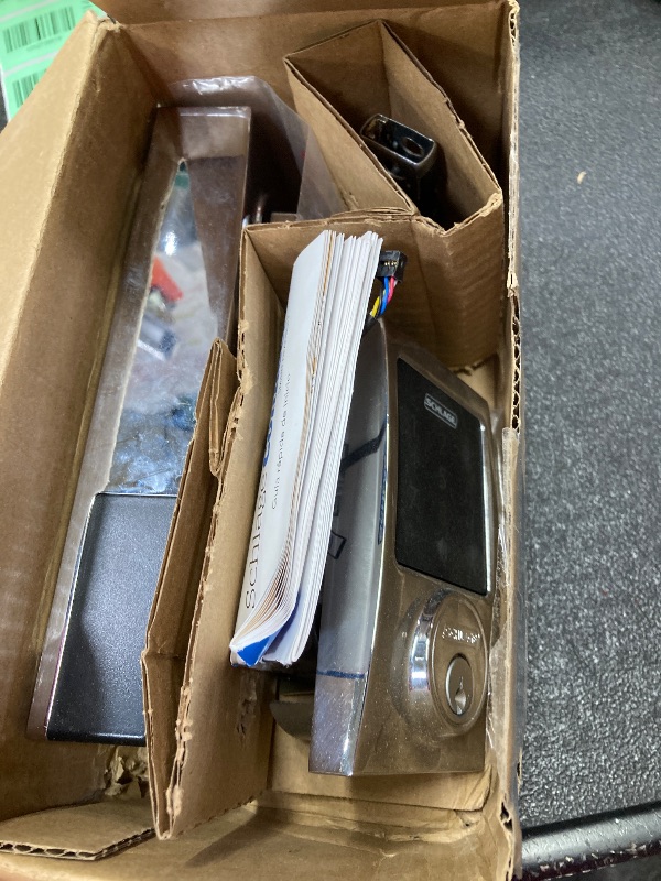 Photo 1 of **MISSING PARTS**Schlage Encode Smart WiFi Deadbolt Lock for Front Door - Keyless Entry with App or Touchscreen - Works with Alexa, Hey Google, & Airbnb - Create Codes for Guests - Satin Nickel