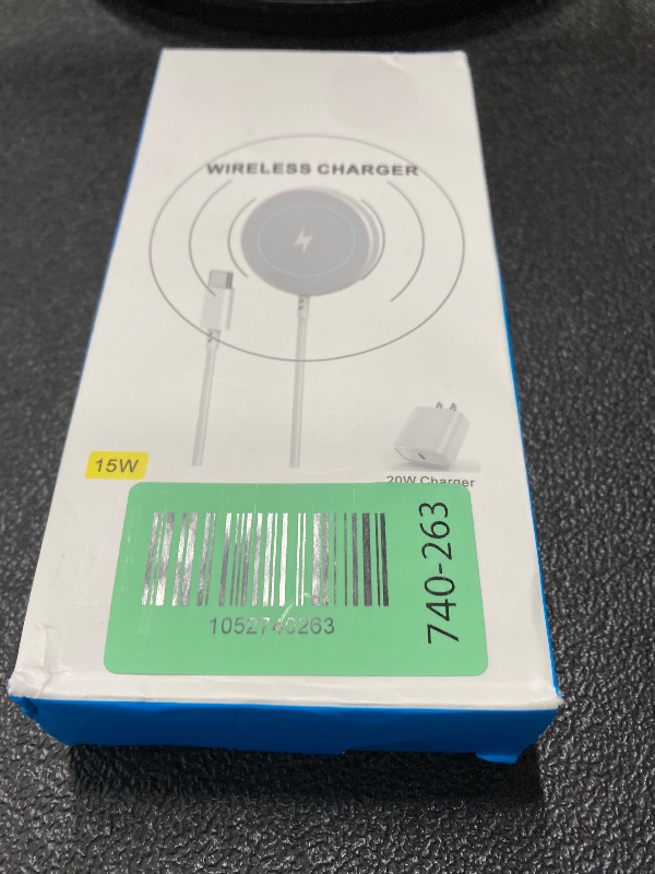 Photo 1 of [Apple MFi Certified]Magnetic Wireless iPhone Charger Magsafe Charger,6FT 15W Fast Phone Charging Pad Wireless Magnetic Charge for iPhone 17/17Air/16 Pro Max/16 Plus/15 Pro Max/14/13/12/AirPods3/2/Pro