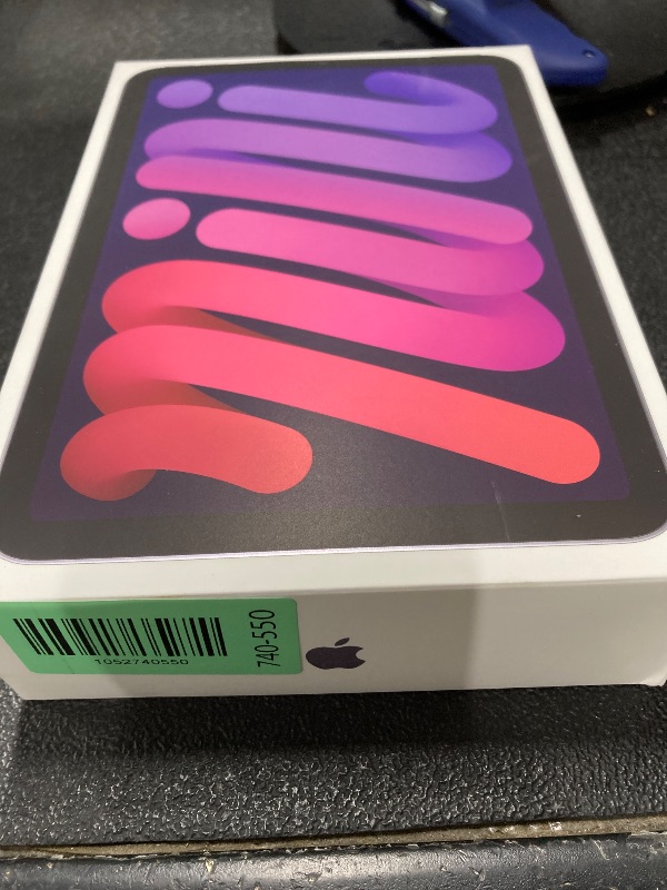 Photo 1 of ++CLOSED BY FACTORY+++Apple iPad mini (A17 Pro): Apple Intelligence, 8.3-inch Liquid Retina Display, 128GB, Wi-Fi 6E, 12MP Front/12MP Back Camera, Touch ID, All-Day Battery Life — Purple