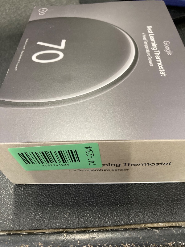 Photo 1 of ++CLOSED BY FACTORY+++Google Nest Learning Thermostat (4th gen) + Nest Temperature Sensor (2nd gen) - Obsidian