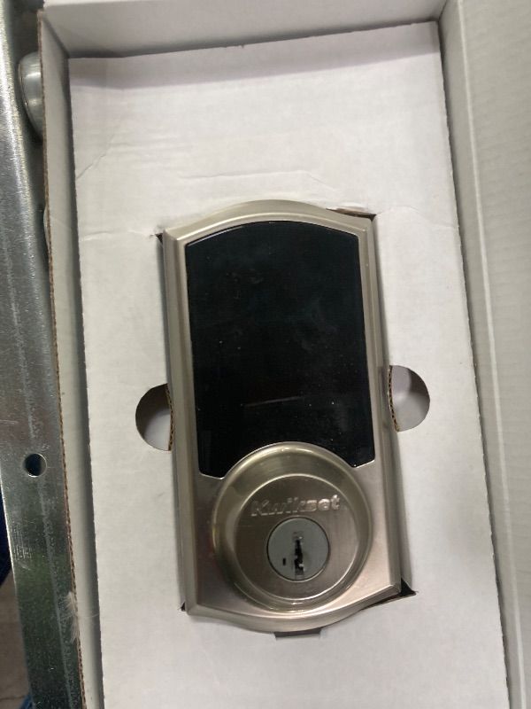 Photo 1 of ***PARTS ONLY -MISSING KEYS -SELLINLG AS IS *** Kwikset SmartCode 270 Keyless Entry Electronic Touchpad Deadbolt Door Lock with Auto-Lock, Custom User Codes, Advanced Security in Satin Nickel Traditional