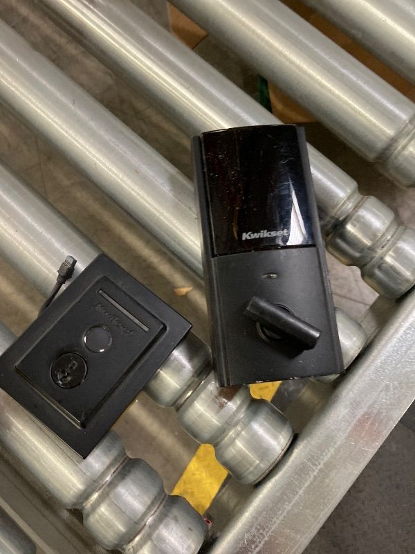 Photo 1 of **PARTS ONLY**Kwikset HomeConnect 918 Contemporary Z-Wave Long Range Enabled Touchscreen Lock Works with Ring Alarm, Samsung SmartThings Hub Required, Sold Separately in Matte Black