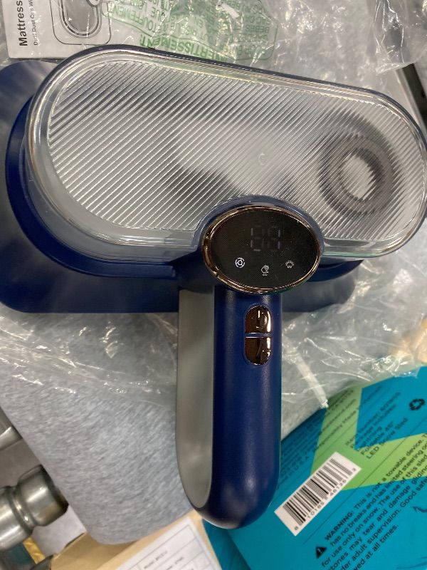 Photo 1 of **MISSING PARTSMattress Vacuum Cleaner Powerful Vibration Handheld Couch Vacuum with UV-C Light and LED Display, HEPA Filter, Versatile Bed Vacuum Cleaner Cordless with Type-C Charging Port for Bed, Sofa, Carpets