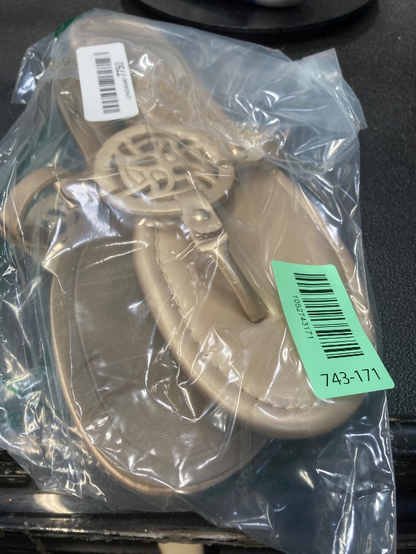 View 2 of ***USED***katliu Women's Flat Sandals Flip Flop Sandals Comfortable Dressy Thong Sandals Gold 9.5
