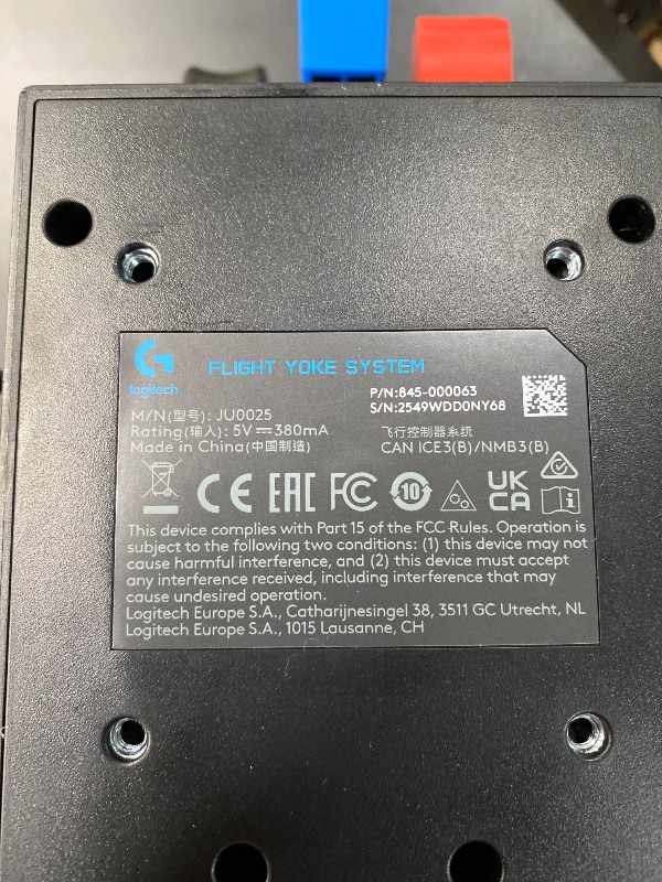 Photo 1 of ** the description is a reference please see the phots**Logitech G PRO Flight Yoke System, Professional Simulation Yoke and Throttle Quadrant, 3 Modes, 75 Programmable Controls, Configurable Knobs, Steel Shaft, USB, PC - Black