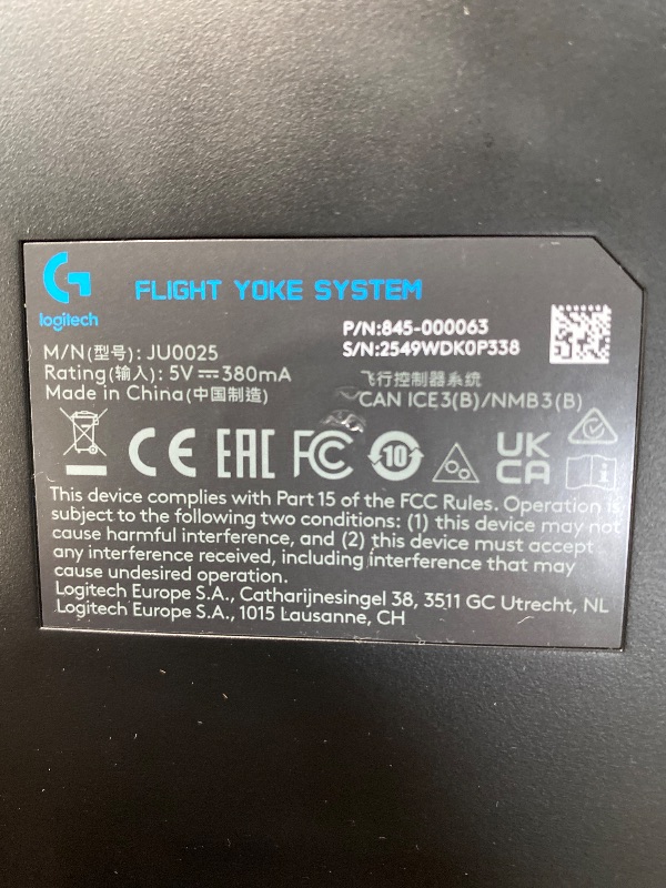 Photo 1 of ** the description is a reference please see the phots**Logitech G PRO Flight Yoke System, Professional Simulation Yoke and Throttle Quadrant, 3 Modes, 75 Programmable Controls, Configurable Knobs, Steel Shaft, USB, PC - Black