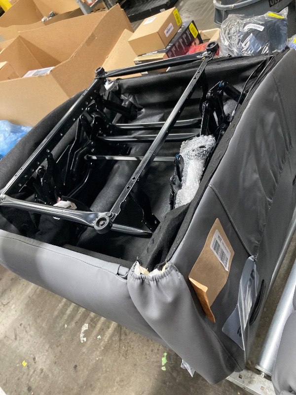 Photo 1 of ***Selling for parts only***Oversized Recliner Chairs with Massage and Heat, Leather Recliner Chair for Adults, Rocker Recliners with Cup Holder for Living Room, Bedroom and Nursery (Grey)